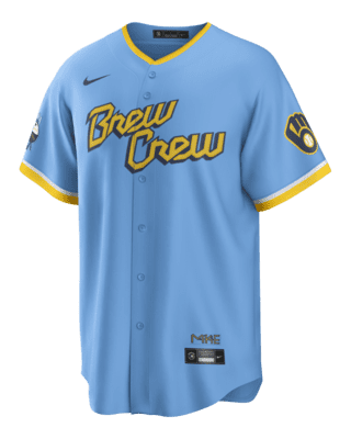 ブルワーズ　イェリッチ　ユニフォーム　BREWERS MLB Milwaukee Brewers City Connect (Christian Yelich) Men's